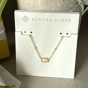 Kendra Scott Gold Mini Elisa with Opal  Necklace